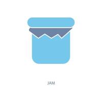 jam concept line icon. Simple element illustration. jam concept outline symbol design. vector