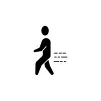 walk concept line icon. Simple element illustration. walk concept outline symbol design. vector