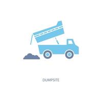 dumpsite concept line icon. Simple element illustration. dumpsite concept outline symbol design. vector