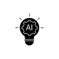 ai development concept line icon. Simple element illustration. ai development concept outline symbol design. vector