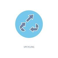 upcycling concept line icon. Simple element illustration. upcycling concept outline symbol design. vector