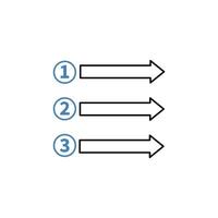 prioritize concept line icon. Simple element illustration. prioritize concept outline symbol design. vector
