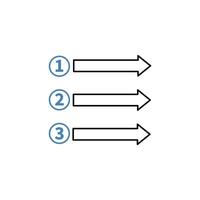 prioritize concept line icon. Simple element illustration. prioritize concept outline symbol design. vector