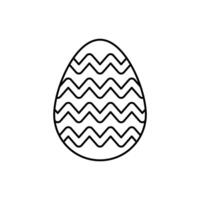 Pascua de Resurrección huevos concepto línea icono. sencillo elemento ilustración. Pascua de Resurrección huevos concepto contorno símbolo diseño. vector