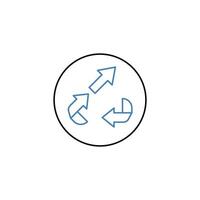 upcycling concept line icon. Simple element illustration. upcycling concept outline symbol design. vector