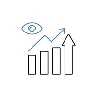 predictive analytics concept line icon. Simple element illustration. predictive analytics concept outline symbol design. vector