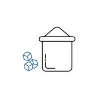 sugar concept line icon. Simple element illustration. sugar concept outline symbol design. vector