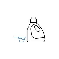 detergent concept line icon. Simple element illustration. detergent concept outline symbol design. vector