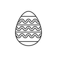 Easter eggs concept line icon. Simple element illustration. Easter eggs concept outline symbol design. vector