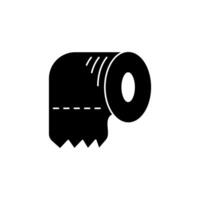 toilet paper concept line icon. Simple element illustration. toilet paper concept outline symbol design. vector