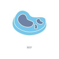 beef concept line icon. Simple element illustration. beef concept outline symbol design. vector