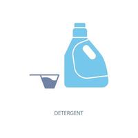 detergent concept line icon. Simple element illustration. detergent concept outline symbol design. vector