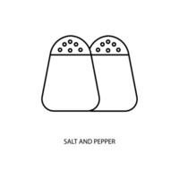 salt and pepper concept line icon. Simple element illustration. salt and pepper concept outline symbol design vector