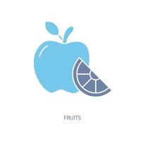 fruits concept line icon. Simple element illustration. fruits concept outline symbol design. vector