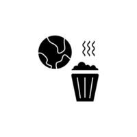 pollution concept line icon. Simple element illustration. pollution concept outline symbol design. vector