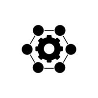 neural network concept line icon. Simple element illustration. neural network concept outline symbol design. vector