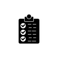 Checklist concept line icon. Simple element illustration. Checklist concept outline symbol design. vector