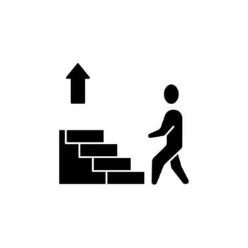 steps concept line icon. Simple element illustration. steps concept outline symbol design. vector