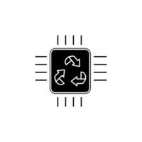 electronic concept line icon. Simple element illustration. electronic concept outline symbol design. vector