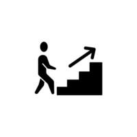 stairs concept line icon. Simple element illustration. stairs concept outline symbol design. vector