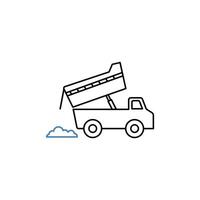 dumpsite concept line icon. Simple element illustration. dumpsite concept outline symbol design. vector