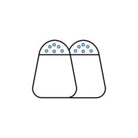 salt and pepper concept line icon. Simple element illustration. salt and pepper concept outline symbol design vector