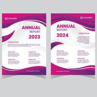 Annual report brochure flyer design template vector, Leaflet cover presentation, book cover. vector