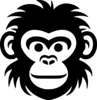 Monkey, Minimalist and Simple Silhouette - Vector illustration