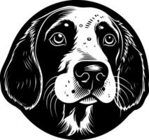 perro - minimalista y plano logo - vector ilustración