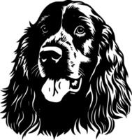 Cocker Spaniel, Minimalist and Simple Silhouette - Vector illustration