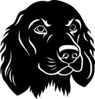 perro, negro y blanco vector ilustración