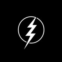 Electricity, Black and White Vector illustration