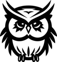 Owl Baby, Minimalist and Simple Silhouette - Vector illustration