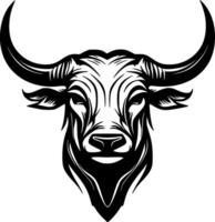 Bull, Minimalist and Simple Silhouette - Vector illustration