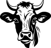 vaca - minimalista y plano logo - vector ilustración