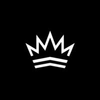 Crown, Minimalist and Simple Silhouette - Vector illustration