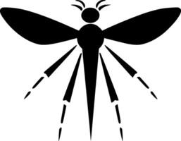 mosquito - minimalista y plano logo - vector ilustración