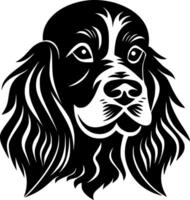 perro, negro y blanco vector ilustración