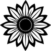Sunflower - Minimalist and Flat Logo - Vector illustration