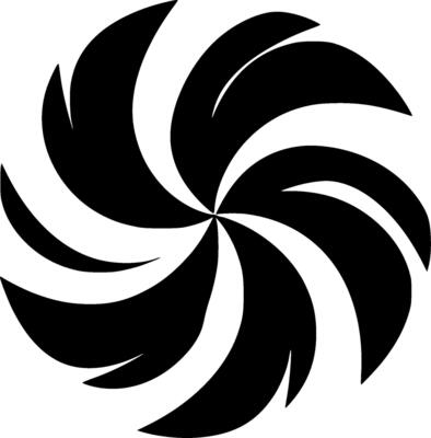 Wind Spinner, Minimalist and Simple Silhouette - Vector illustration