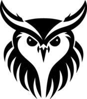 Owl - Minimalist and Flat Logo - Vector illustration