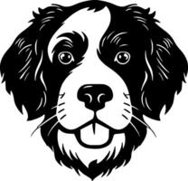 terrier - minimalista y plano logo - vector ilustración