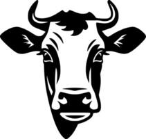 vaca - minimalista y plano logo - vector ilustración