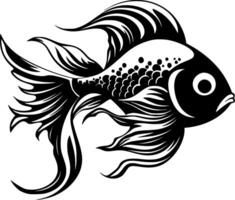 Fish, Black and White Vector illustration