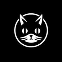 gato - minimalista y plano logo - vector ilustración