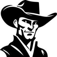 Western, Black and White Vector illustration