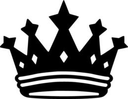 Crown, Minimalist and Simple Silhouette - Vector illustration