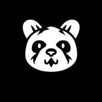 Panda, Black and White Vector illustration