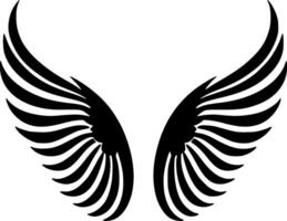 Angel Wings, Minimalist and Simple Silhouette - Vector illustration