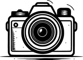 Camera, Minimalist and Simple Silhouette - Vector illustration